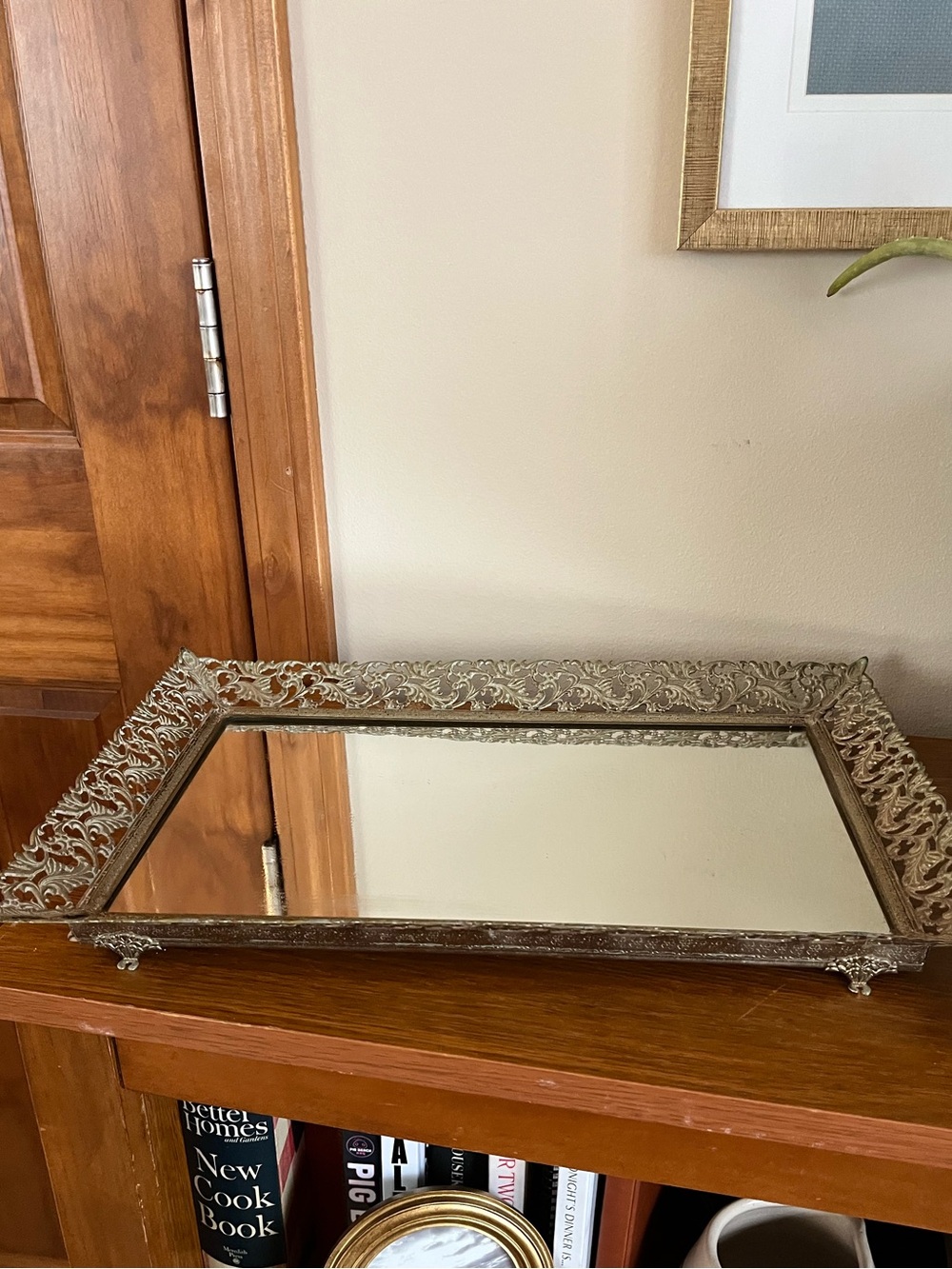 Vintage Vanity Mirror Tray